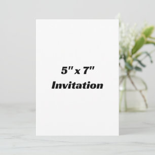 Invitation Simple promotion de marque au carré 5 " x 7 "