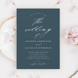 Invitation Simple Script Mariage