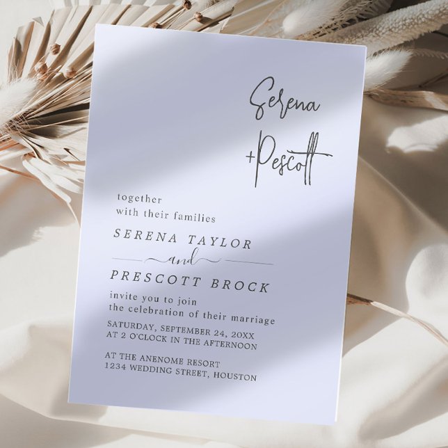 Invitation Simple Script Mariage  (Créateur téléchargé)