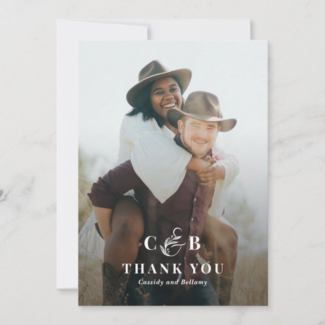 Invitation Simple Splendid Flat Thank You Note Card (Devant)