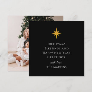 Invitation Simple Star de Noël Personnalisé Religieux
