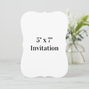 Invitation Simple support de promotion de marque 5" x 7"