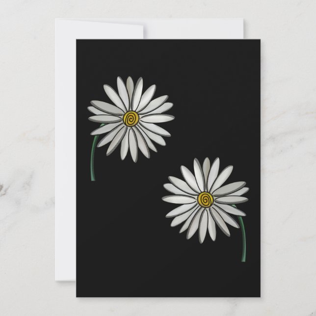 Invitation Simplement des marguerites (Devant)