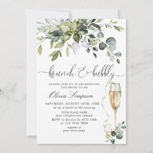 Invitation Simplement Eucalyptus Brunch & Bubbly