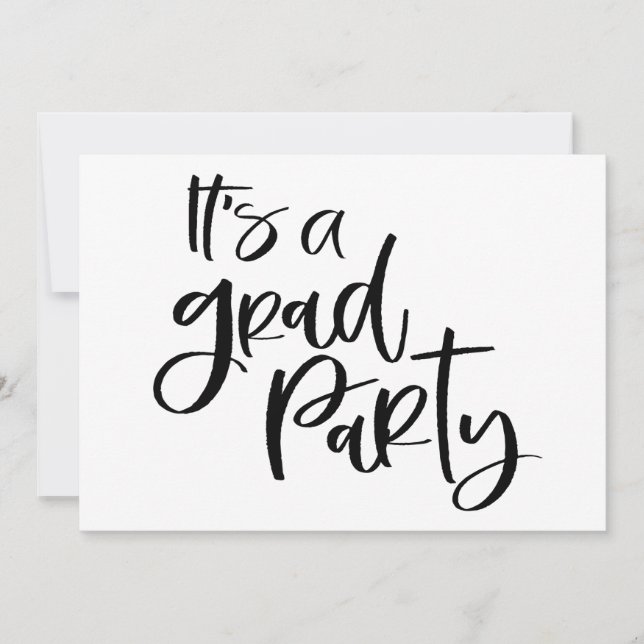 Invitation SIMPLEMENT GRAS C'est une FÊTE DE FIN D'ÉTUDES Inv (Devant)