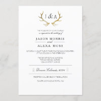 Simplement Russe Antler Or | Mariage élégant