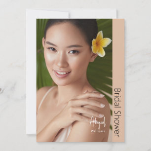 Invitation Simplement Sa Photo Mariée Moderne Fête des mariée