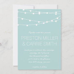 Invitation Simplicité de mariage lumineux  Mariage