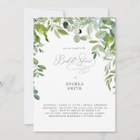 Simply Organic Greenery Baby Shower de mariage