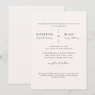 Invitation Simply Us Light Champagne Site Web Mariage II