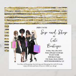 Invitation Sip and Shop New Boutique Ouverture