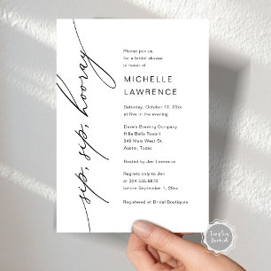 Invitation Sip, Sip, Hooray, Fête de la Fête des mariées