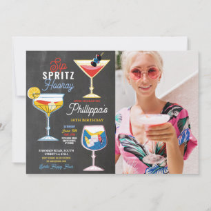 Invitation Sip Spritz Photo Party Cocktails Boissons Annivers