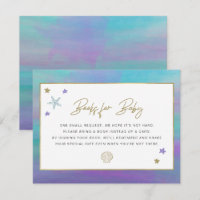 SIREN Mermaid Tropical Beach Livres Pour Baby Card