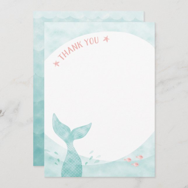 Invitation Sirène (Devant / Derrière)