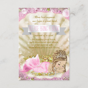 Invitation Sirène Apporter un Baby shower de livre Insérer