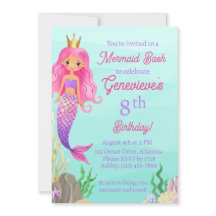 Sirène sous la fête d'anniversaire de la mer