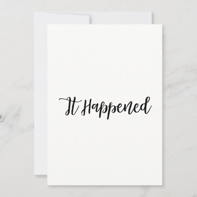 Invitation Site Web Simple Marié Réponse Réception (Devant)