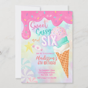 Invitation Six est tellement de glace douce