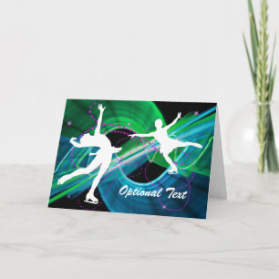Invitation Skaters Ice Figure bedazzled - Customizable