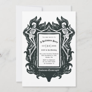 Invitation Skeleton Halloween