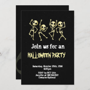 Invitation Skeleton Halloween
