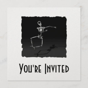 INVITATION SKELETON X RAY JOIE LEAP B&W