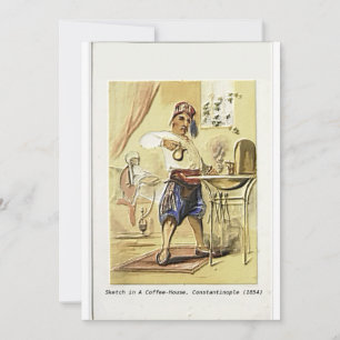 Invitation "Sketch in A Coffee-House, Constantinople (1854)"