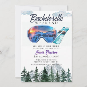 Invitation ski nautique week-end bachelorette