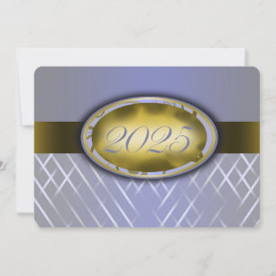 Invitation Sky Blue Harvest and Gold Class of 2025