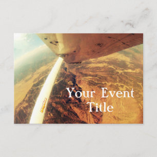 Invitation skydive plat parfait de photo petit