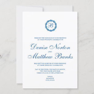 Invitation Skydiver Blue