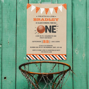 Invitation Slam Dunking The Big One   Basketball 1er annivers