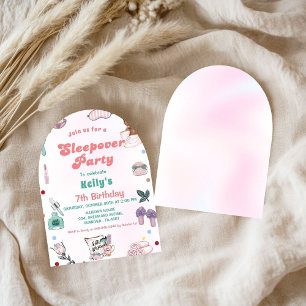 Invitation Sleepover Anniversaire Pamper Party Anniversaire