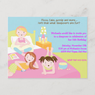 Invitation Slepover Party