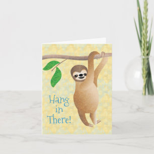 Invitation Sloth Hang in There Encouragement ou se tirer bien