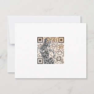Invitation Smart Orange Shades Monochrome Indie Song Qr Code