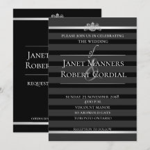 Smoking à rayure de cristal noir Mariage élégant F