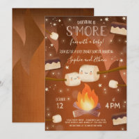 S'more Baby shower de feu de camp neutre pour les