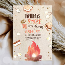 S'more Bonfire Smore Amusants Amis Camping Anniver