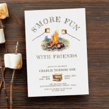 Smore Fun Cute Camping Anniversaire de enfant