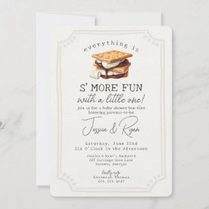 Invitation S'mores Automne Bonfire Baby shower extérieur
