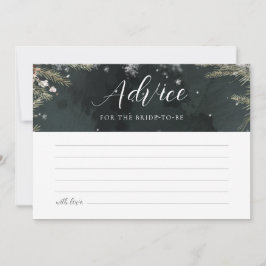 Invitation Snow In Love Advice Card