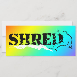 Invitation snowboard : déchiré