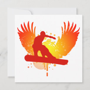 Invitation snowboardeur hi-fi