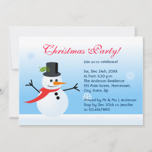 Invitation Snowman