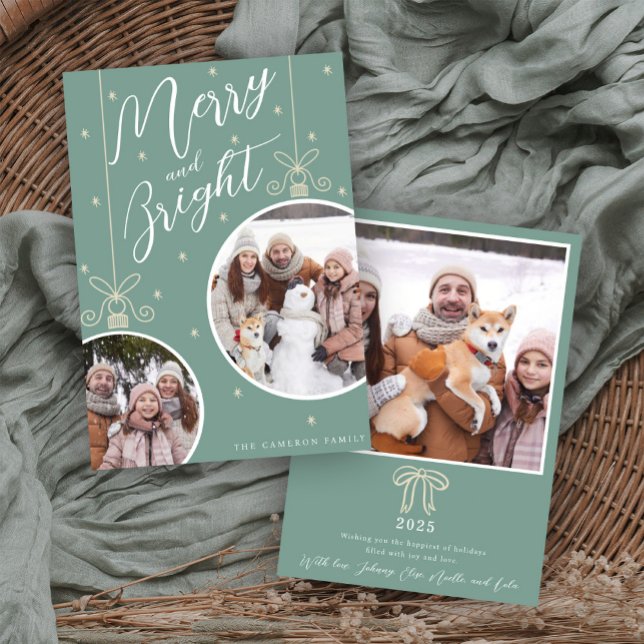 Invitation Snowy Ornament Christmas Card (Créateur téléchargé)