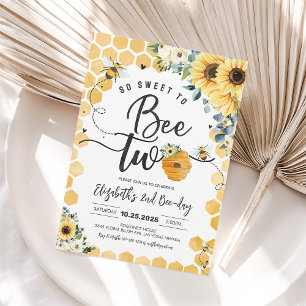 Invitation So Sweet To Bee Two Party Bee Day 2e anniversaire