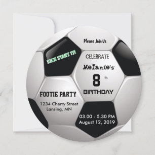 Invitation Soccer Amusement ⚽ Anniversaire Fête Epic