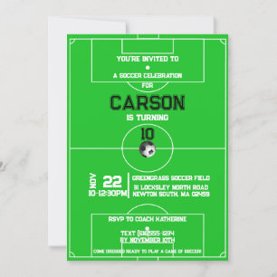 Invitation  Soccer Football boy birthday 